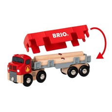 BRIO 월드 33657 우든 기차 세트 벌목 트럭 6피스 3세 아동
