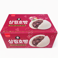 삼립 우리밀 통단팥 호빵 90g, 12박스