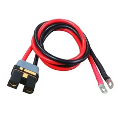 QS10-S 배터리 커넥터 및 터미널 RC 장난감 드론 충전기 스파크 방지 남성 자동차 전원 공급 장치 50cm, 01 7 AWG, 01 50cm