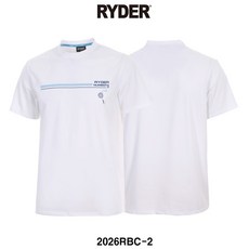 라이더 배드민턴 기획 코튼라이크 반팔 상의 티셔츠 화이트 2026RBC-2 남성 여성 남녀공용