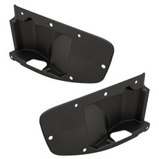 전면 운전석 및 조수석 쌍 블랙 범퍼 그릴 인서트 클로저 패널 18-26 지프 랭글러 JL 트림 베젤이 있는 플라스틱 범퍼용 20-26 글래디에이터 CH1038243 CH, 전면 운전석 및 조수석 쌍 블랙 범퍼 그릴 인서트 클로