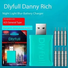 USB 충전 기능이 있는 야간 낚시 플로트 CR425 - 전자 미끼 라이트 세트, 02 4 charge 8 LIR425