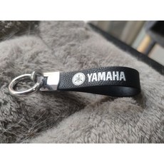 YAMAHA 真皮鑰匙圈, 黑色, 1個
