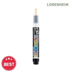 로렌하임 형광블랙보드마카 흰색 유성잉크 무독성 단품 형광펜