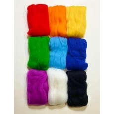 모레즈모어 M01907 바늘 펠팅 9 레인보우 컬러 팩 45g 1.6온스 고급 등급 레드 오렌지 옐로우 그린 블루 퍼플 화이트 블랙 QC1