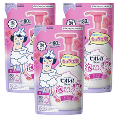 비오레u카오 비오레u 거품으로 나오는 바디워시 엔젤로즈향 리필 480ml×3개 세트, 3개, 480ml