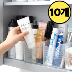 모어댄프리 다용도 욕실 정리함, 반투명, 10개