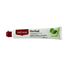 RED SEAL 紐西蘭 蜂膠 固齒 菸漬 檸檬 兒童 礦物質 小蘇打, 1個, 清新草本牙膏新包裝2028/05/27, 100g