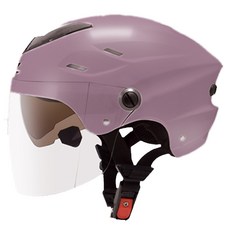 【 ZEUS 】ZS 125FC 雙鏡片 內墨鏡 多色選擇 雪帽 半罩式 鏡片 半罩安全帽 長鏡片, 淺粉棕