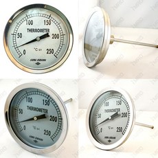 제오오스토어 바이메탈온도계 50파이X250도X100mm 성광온도계 산업용온도계 성광제품 산업계측기
