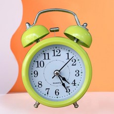 充電款太空人造型鬧鐘，兒童學生專用，超大鈴聲, 1個, 三寸白麪綠色（電池款）