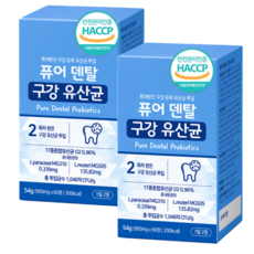 구강유산균 오라틱스 잇몸유산균 CMU 증정 [12박스구매시] / 퓨어덴탈 구강 특허 유산균, 2개, 60정