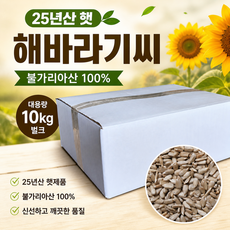 25년산 햇 해바라기씨 업소용 벌크 10kg 불가리아산