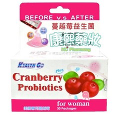 康熙藥妝 蔓越莓益生菌健康粉 美國專利蔓越莓 for woman, 1個