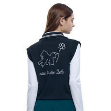 <투엘라> 여성 하프 집업 골프 조끼 / 나이스샷 하이넥 반집업 베스트