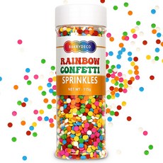베이크리데코 레인보우 컨페티 스프링클, 1개, 115g