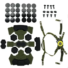 4세대 웬디 헬멧 서스펜션 시스템 랜야드 FAST MICH 야외 사냥 BK DE RG 액세서리, 04 RG-Set