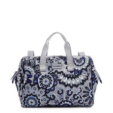 Vera Bradley 여성용 재활용 라이트업 리액티브 백 오거나이저 프로방스 페이즐리 스트라이프 원사이즈