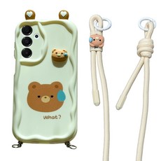케바케 갤럭시 목걸이 키즈폰 데코덴 곰 토끼 개구리 휴대폰 케이스