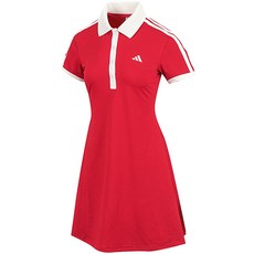 아디다스 W Tennis Classic 드레스 속바지 포함 크림 화이트+레드