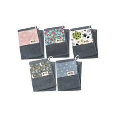 해피코튼 요일 그레이 어린이집수건 5종세트, 요일 그레이 어린이집수건 5종, 1개