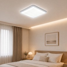 LED 솔리드라인 방등 60교체 주광색 주백색 플리커프리 사각방등 원룸 거실 안방천장 조명 슬림 엣지라인