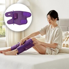 OYEAH 종아리 마사지기 무선 온열 공기압 강도조절 발 다리 안마기 K-705 (지퍼형), R+L, 65cm, 자주색