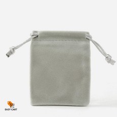 EC 스트링 파우치 10개 7x9cm 그레이 미니사각파우치