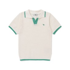 [AK플라자] [블루독베이비] 46-314-302-02 CR) 심플 썸머 니트 반팔