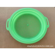 DFMEI 兒童寶寶沙灘玩具篩子套裝網篩漏沙玩沙挖沙工具室外戲水男女孩, 1個, 1g, 熒光綠:如圖