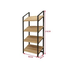 쇼케이스 과일 마트 야채 전시대 업소용 경사 커튼 모델, B. 경사형 4단 80길이 40깊이 170