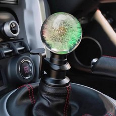 자동차 크리스탈 민들레 기어 노브 수정 액세서리 DIY 54MM 레이싱 투명 시프트