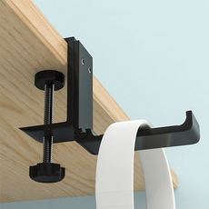 한봄누리 무타공 부착 흡착식 모던 무광 스텐 후크 걸이, 실버, 1개