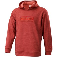 Mizuno 長袖帽T 內刷毛保溫材 32TAB508, 1個, 32TAB50859 鐵鏽紅,M, 鐵鏽紅
