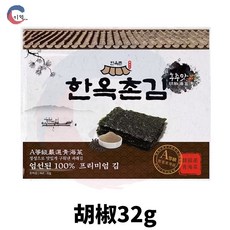 JIDE 韓玉宅 A等級嚴選青海苔片 原味 32g, 1個, 胡椒 2026/11/30
