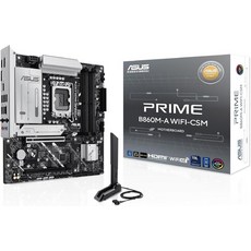 최적의 성능을 위한 DDR5 PCIe 5.0 M.2 슬롯 2개 Wi-Fi 6E 2.5Gb 이더넷 USB 타입-C 디스플레이포트 HDMI 및 히트싱크 제공 ASUS Prime, mATX, PRIME B860M-A|M.2