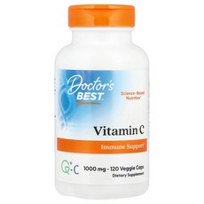 Doctor's Best Q-C를 함유한 비타민C 1 000mg 베지 캡슐 120정 Best (닥터스 베스트), 1개