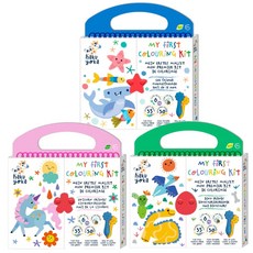 德國Haku Yoka 我的啟蒙畫冊組 畫本 著色本 蠟筆 著色紙 無毒蠟筆 畫畫 塗鴉, 1, 獨角獸夥伴