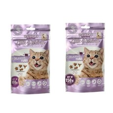 Hulu Cat 貓用卡滋化毛潔牙餅 Little Darling, 鮪魚, 150g, 6個