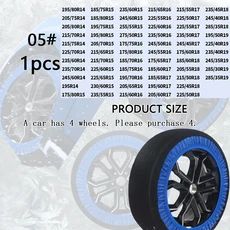 1개 블루 폴리에스터 자동차 스노우 삭스 유니버설 겨울 안전 타이어 텍스타일 논슬립 체인 SUV 트럭 아이, 01 1pcs 05