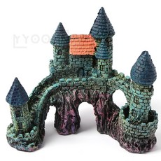 유니상점 성벽 물고기 은신처 어항장식 수족관용품돌조형 옹기수반조형물장식