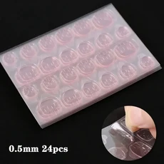 양면 네일 접착제 스티커 젤리 방수 통기성 거짓 팁, 07 0.5mm 1 sheets pink