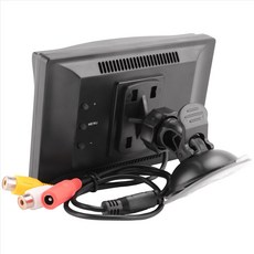 5 인치 800x480 TFT LCD HD 화면 모니터 듀얼 장착 브래킷 자동차 백업 카메라/후면보기/DVD/미디어 플레이어, 검은색