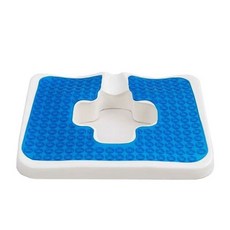 휠체어용 욕창 방석 골반 보호 쿠션 어르신 욕창방지 꼬리뼈 통증 완화 기능성 좌식 방석, 02.쿨링 젤 메모리폼 매트 + 회색 커버, 01.38x45cm