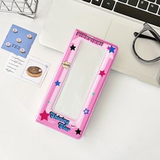 스타 포토 부스 프레임 - 2x6인치 스트립용 앨범 웨딩 2 x 6 북마크 홀더 18페이지 36장 사진, S15