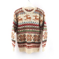 L / CP 도쿄 100% 모 캐롤 여성 니트 스웨터 B017P -005