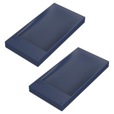 코지웰 컬러풀 비누 케이스, 네이비, 2개