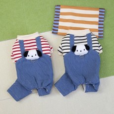 貓衣服寵物服裝狗狗衣服寵物裙子 25牛仔四腿棉衣H, 黑色,xxl, 1個