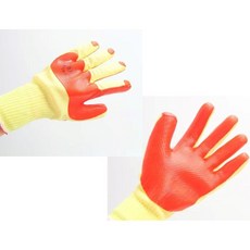 DNY 이중코팅 다용도 공사 장갑 1쌍, 100세트, 레드