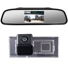 4.3인치 LCD 미러가 있는 차량 백업 카메라 BMW X5 E53 3.0d 3.0i 4.4i 4.6is 4.8is X3 E83 LCI 2.0d 3.0d2.5i 2.5 Si용, 카메라+4.3인치 LCD 미러